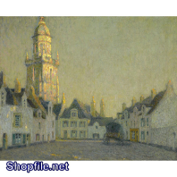 Tranh sơn dầu khu phố cổ xưa